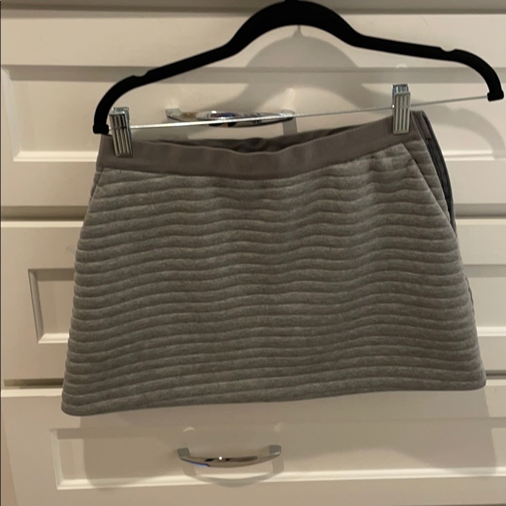 Neil Barrett embossed bonded jersey skirt